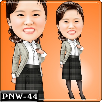 女生人像Q版漫畫PNW-44